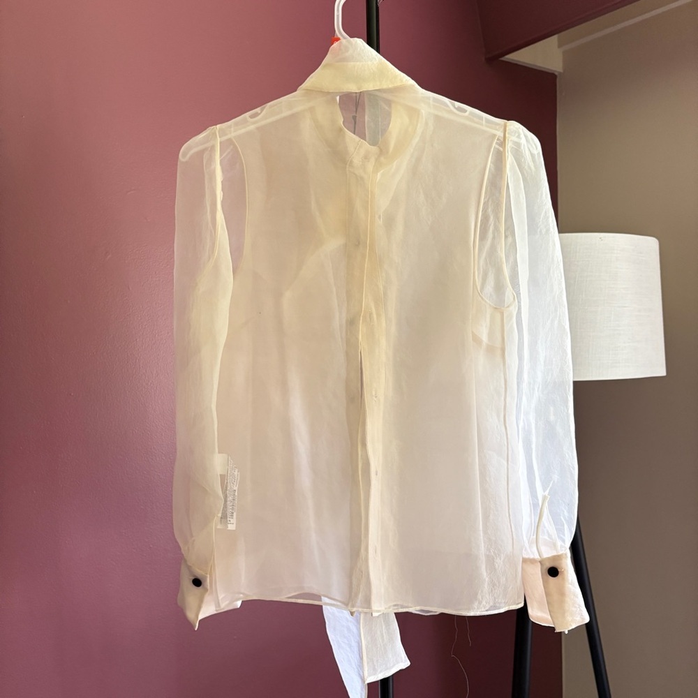Zara White Button Down Shirt - Picture 11 of 12